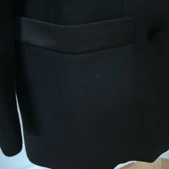 Liz Claiborne Collection vintage Tuxedo Jacket Blazer 100% Wool Size 6 - Picture 5 of 16